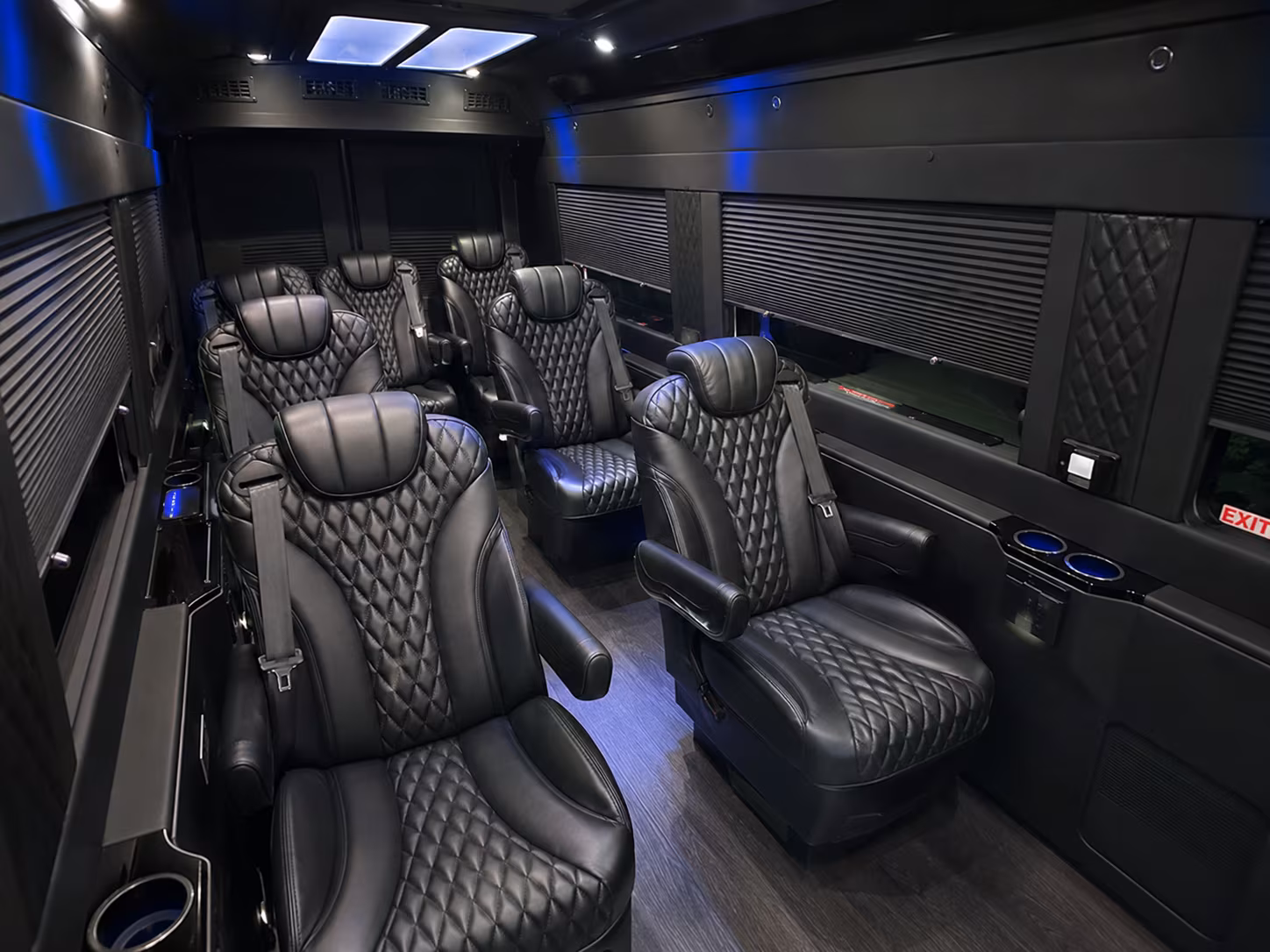 norwalk airport transportation onboard seating